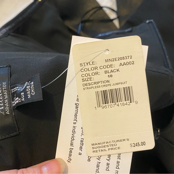 Aidan AIDAN MATTOX Tuxedo Jumpsuit - Picture 9 of 9